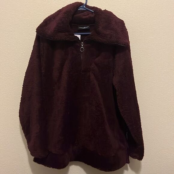 Lane Bryant -Sherpa Half-Zip Pullover - Picture 4 of 4